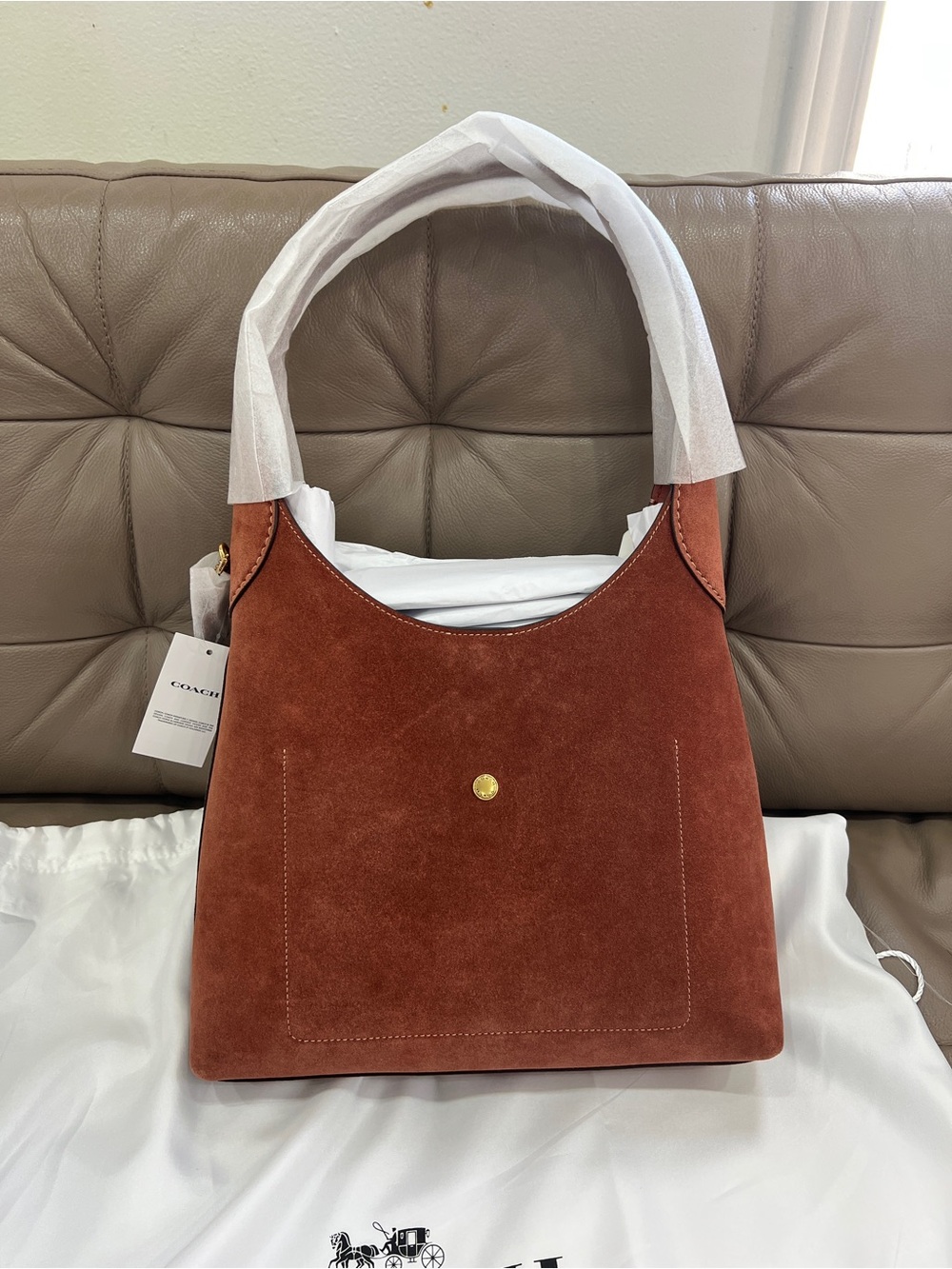 NWT Coach Brooklyn Shoulder Bag 28 - Picture 3 of 5